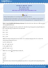 Đề thi giữa kì 1 Toán 11 Kết nối tri thức - Đề số 10